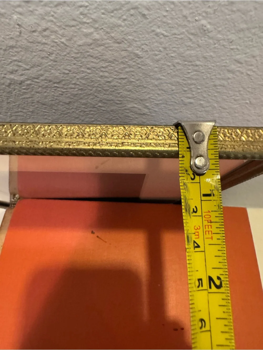 Vintage Towle 8x10 Tarnished Brass Picture Frame with Removable Picture Mat